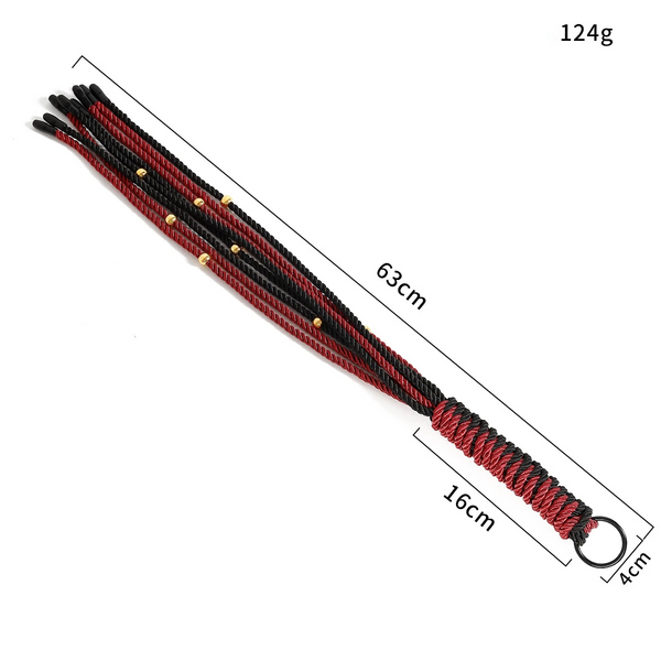 64Cm Long  Whips Braided Tails Handle Wrapped For Couples Toys Floggers