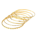 Veile Studios Bohemian Metal Chain Bracelet Set For Women Geometric Gold Colour Thick Link Bracelets