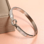 Veile Studios White Shell Roman Numeral Bangles And Bracelet With Natural Zircon Material Bracelets