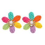 Veile Studios Women Ladies Party Accessories Flower Fashion Jewellery Earrings