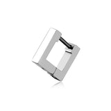 Earrings Veile Studios Gothic Punk Titanium Steel Geometric Small Hoop Women Ladies Square
