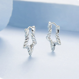 Earrings Veile Studios Silver Charm Original Star Texture Element Ear Buckle Female Classic Pentagram S925 Pure