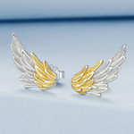 Earrings Veile Studios Yinziyun Original Personalized Electroplated Wing In 925 Pure Silver