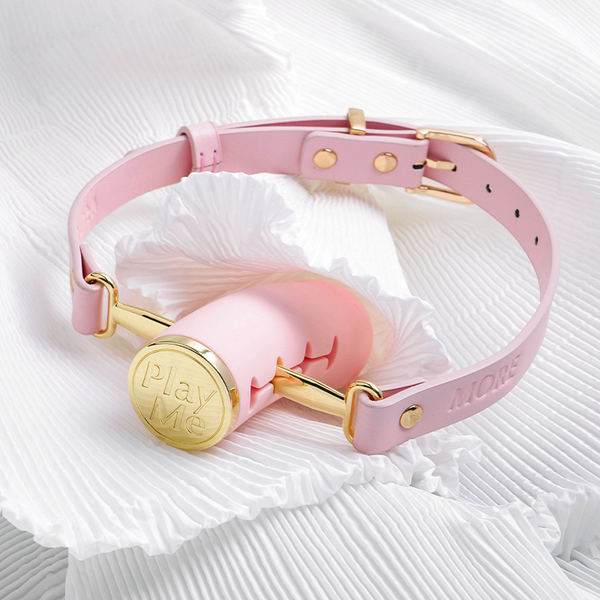 Props Deepthroat Regulation Gag Female  Fetish Pink Gags