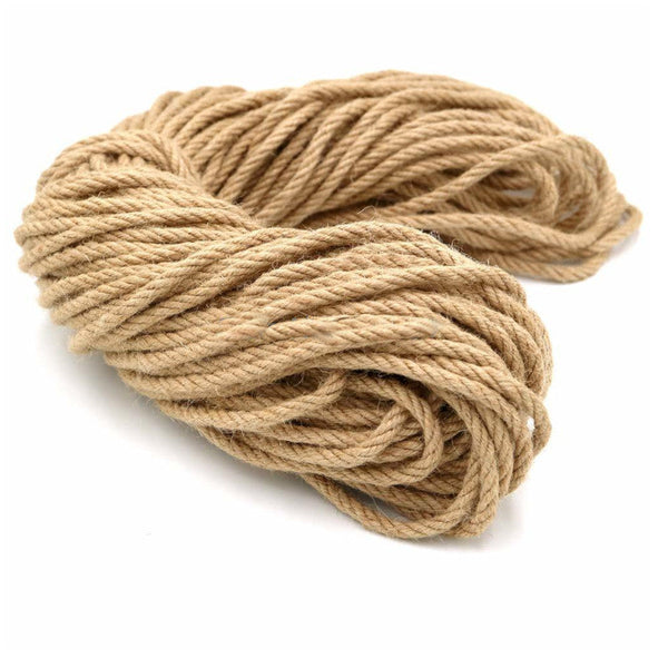 6Mm 1M 50M Natural Jute Cords Heavy Duty Twine Hemp Twisted Macrame String Rope & Suspension