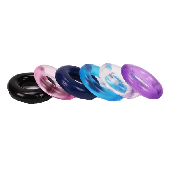 6Pcs Set Stretchy Silicone  Delay Ejaculation  Rings Men  Rings