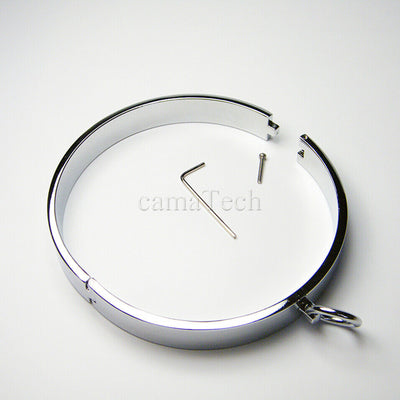 Stainless Steel Metal Collar Slave Play  Neck Restraints Fetish Collars & Leashes