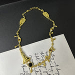 Necklaces & Pendants Veile Studios Retro Quirky Personality Ears Eyes Nose Necklace Temperament Collarbone Chain