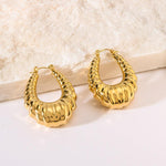 Veile Studios Croissant Pattern Design Stainless Steel Accessory For Women Earrings