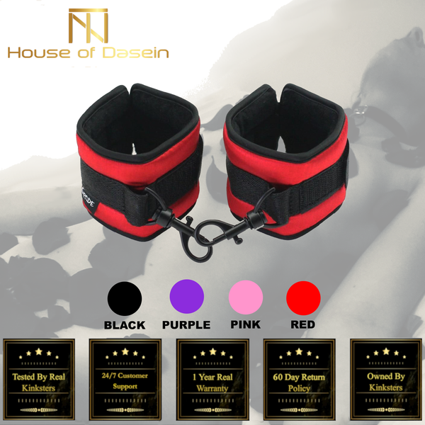 Satin Ankle Cuffs Bedroom Sex Restraints   Toys Kink Cuffs & Shackles