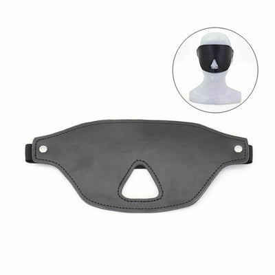 Black Blindfold Nose Cut Out Sensory Deprivation   Restraints Blindfolds