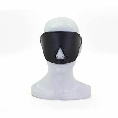 Black Blindfold Nose Cut Out Sensory Deprivation   Restraints Blindfolds