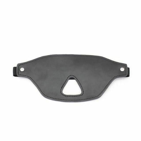 House Of Dasein Black Blindfold Nose Cut Out Sensory Deprivation   Restraints Blindfolds