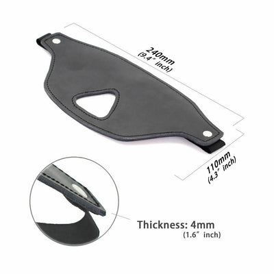 Black Blindfold Nose Cut Out Sensory Deprivation   Restraints Blindfolds