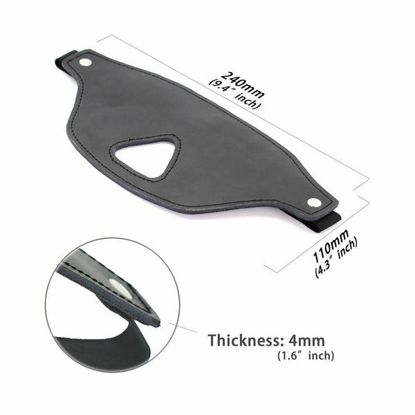 Black Blindfold Nose Cut Out Sensory Deprivation   Restraints Blindfolds