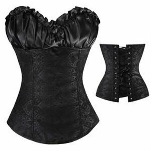 Floral Lace Trim Corset Erotic Waist Trainer For Women Corsets