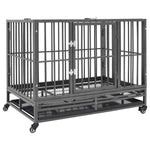 Sex Furniture Black Steel Bdsm Submissive Cage 102X72x85 Cm