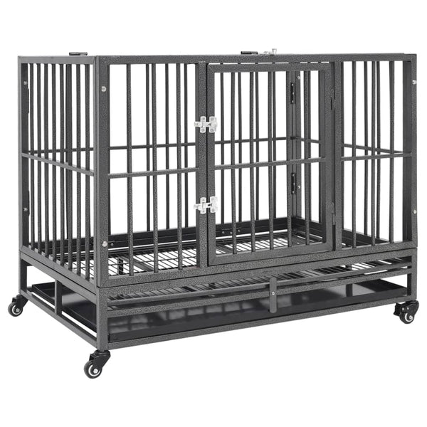 Black Steel  Submissive Cage 102X72x85 Cm Sex Furniture