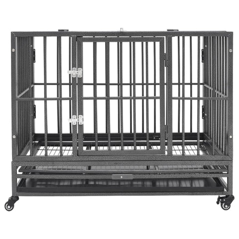 Sex Furniture House Of Dasein Black Steel Bdsm Submissive Cage 102X72x85 Cm