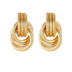 Earrings Veile Studios Knot Geometric Fashionable Women's Pendant In Copper Material