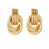 Earrings Veile Studios Knot Geometric Fashionable Women's Pendant In Copper Material