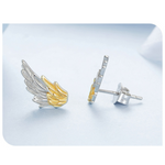 Earrings Veile Studios Yinziyun Original Personalized Electroplated Wing In 925 Pure Silver