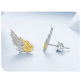 Earrings Veile Studios Yinziyun Original Personalized Electroplated Wing In 925 Pure Silver