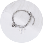 Veile Studios Heart Shape Lock Suction Couple Combination Bracelet Fashion Jewellery Bracelets