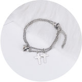 Veile Studios Heart Shape Lock Suction Couple Combination Bracelet Fashion Jewellery Bracelets