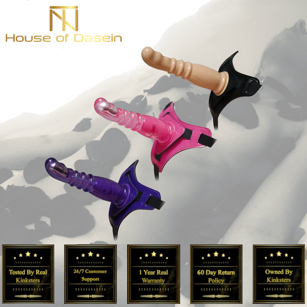 8 Inch Harness G Spot  Dildo Dong Strapon Belt Pegging Kit Strap Ons