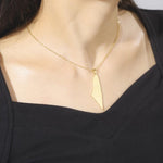 Veile Studios Laser Marking Israel Map Pendant 304 Stainless Steel Necklace Necklaces & Pendants