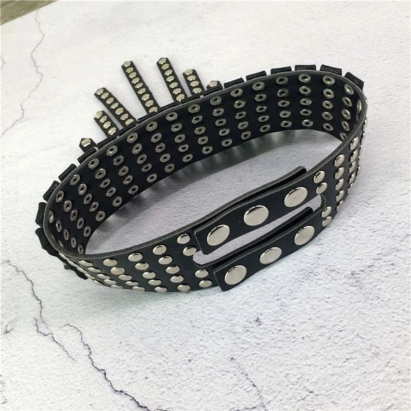 Black Leather Punk Metal Ring Choker For Women Kitty Collar Collars & Leashes