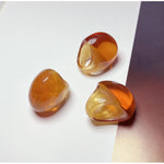 Rings Veile Studios French Vintage Resin Open Bracelet Ring Set Retro Handicraft Accessory