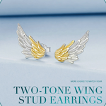 Earrings Veile Studios Yinziyun Original Personalized Electroplated Wing In 925 Pure Silver