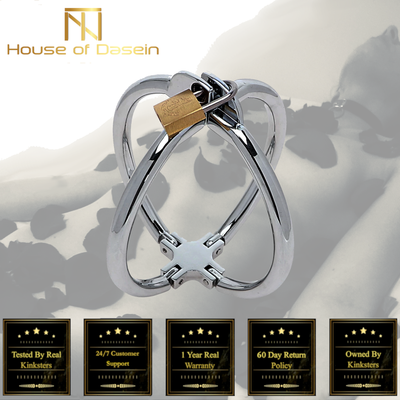 Stainless Steel Cross Wrist Handcuffs Lockable Restraints   Cuffs & Shackles