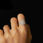Veile Studios Silver Charm Two Carat Moissanite Diamond Ring Pure Proposal Rings