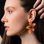 Earrings Veile Studios Acrylic Flower Retro Beach Style Trendy Womens Jewelry Accessories