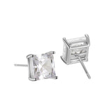 Earrings Veile Studios Four Claw Single Diamond For Women Copper Zircon 8Mm Size