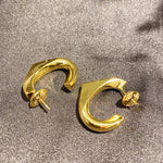 Earrings Veile Studios Irregular Love Retro Geometry Simple In Brass Plated 18K