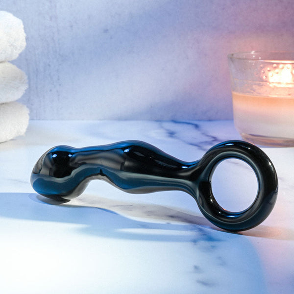 Adam & Eve Adams Glass Prostate Massager Black 16.6 Cm Massagers & Wands