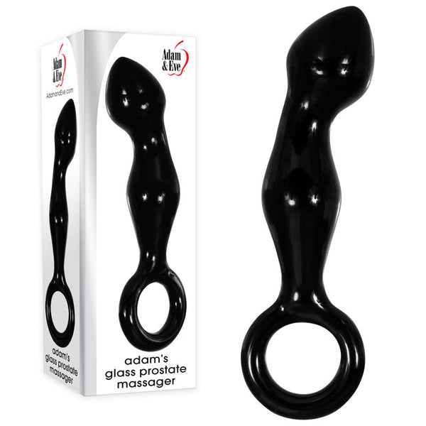 Adam & Eve Adams Glass Prostate Massager Black 16.6 Cm Massagers & Wands