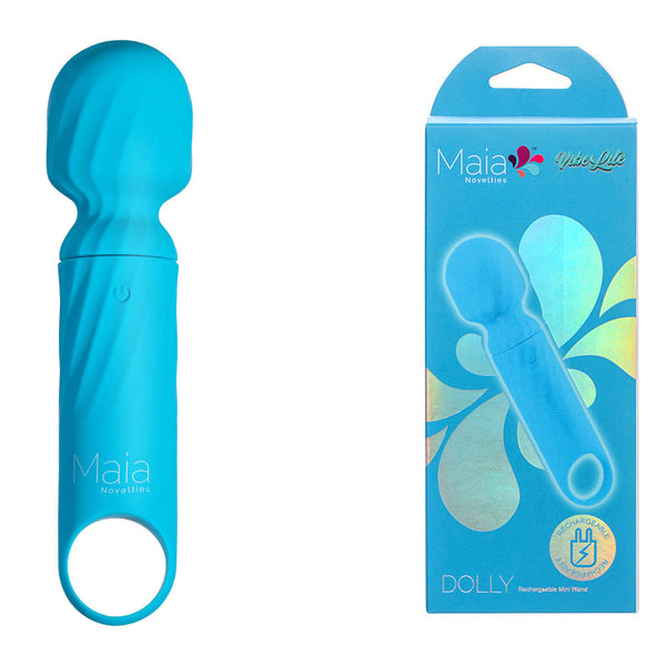 Maia Dolly Blue 12.7 Cm Usb Rechargeable Massage Wand Massagers & Wands