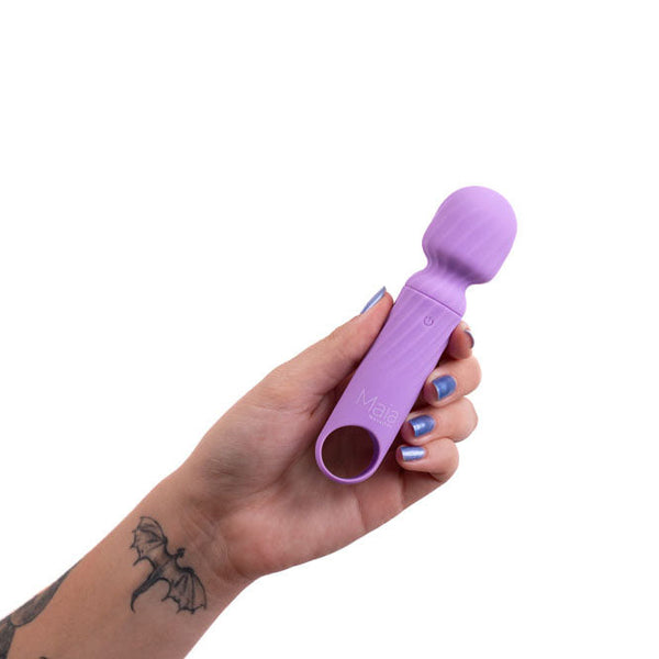 Maia Dolly Purple 12.7 Cm Usb Rechargeable Massage Wand Massagers & Wands