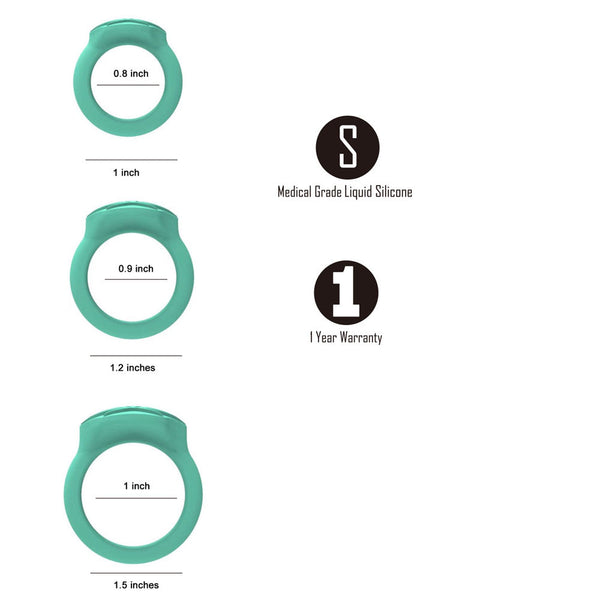 Maia Hazey Green Pot Leaf Set Of 3  Rings