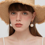 Earrings Veile Studios Retro Simple Pearl Girl High End Design Detachable European American Niche