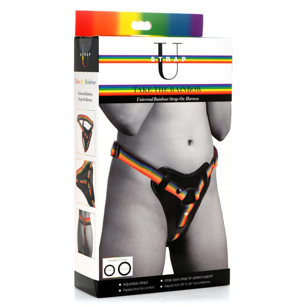 Strap U Take The Rainbow Universal Strap On Harness (No Probe Included) Strap Ons