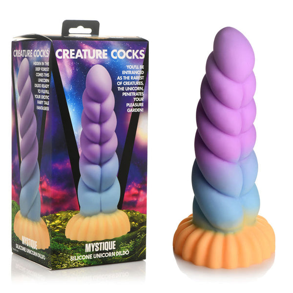 Creature s Mystique Silicone Unicorn Dildo Coloured 21 Cm Fantasy Fantasy Dildos