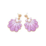 Earrings Veile Studios European And American Fashion Gradient Alloy Drip Oil Shell