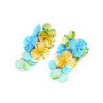 Earrings Veile Studios Exaggerated Handmade Rice Bead Flower For Women In Mixed Materials