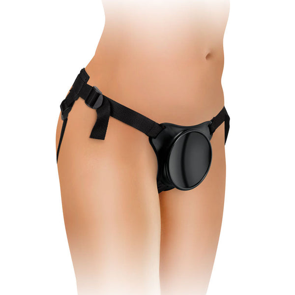 King  Elite Beginner's Body Dock Strap On Harness Black Adjustable (No Probe Included) Strap Ons